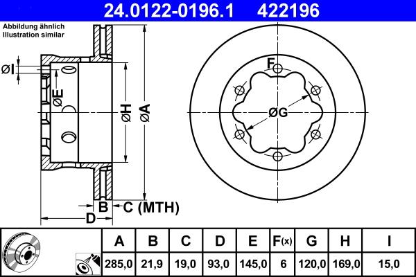 ATE 24.0122-0196.1 - Discofreno autozon.pro