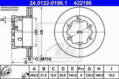 Alpha Brakes HTT-ME-015 - Discofreno autozon.pro