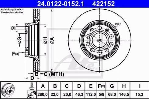 Alpha Brakes HTP-VW-016 - Discofreno autozon.pro