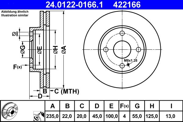 ATE 24.0122-0166.1 - Discofreno autozon.pro