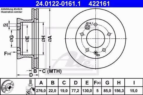 Alpha Brakes HTP-ME-022 - Discofreno autozon.pro