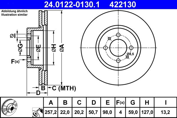 ATE 24.0122-0130.1 - Discofreno autozon.pro