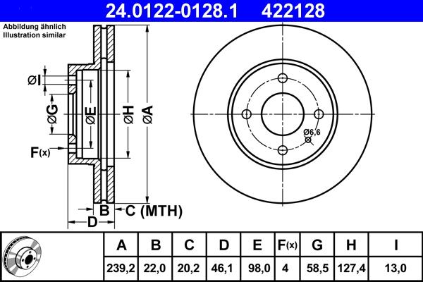 ATE 24.0122-0128.1 - Discofreno autozon.pro