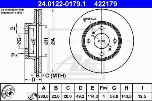 Alpha Brakes HTP-NS-080 - Discofreno autozon.pro