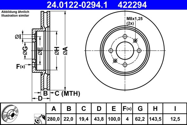 ATE 24.0122-0294.1 - Discofreno autozon.pro