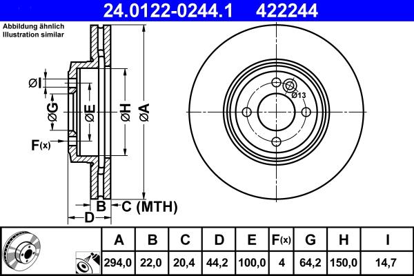 ATE 24.0122-0244.1 - Discofreno autozon.pro