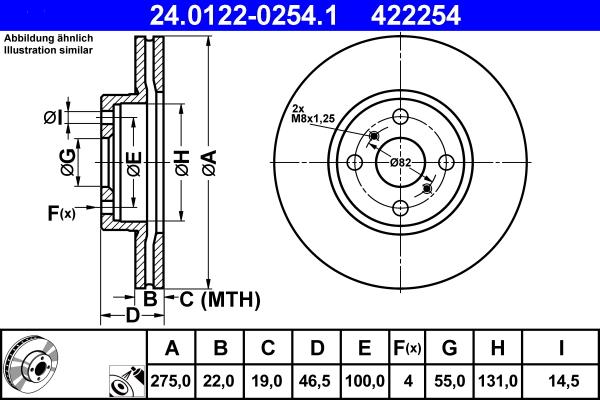 ATE 24.0122-0254.1 - Discofreno autozon.pro