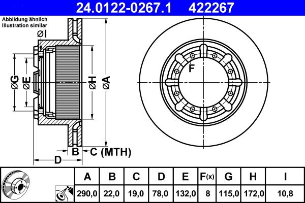 ATE 24.0122-0267.1 - Discofreno autozon.pro