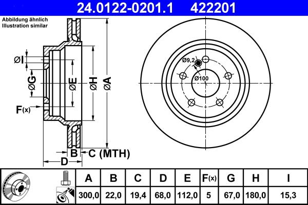 ATE 24.0122-0201.1 - Discofreno autozon.pro