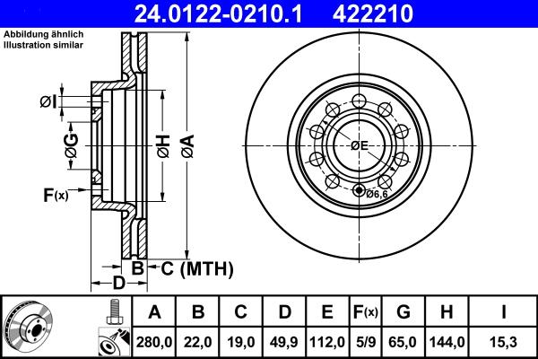 ATE 24.0122-0210.1 - Discofreno autozon.pro