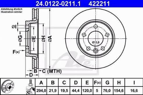 Alpha Brakes HTT-VW-013 - Discofreno autozon.pro