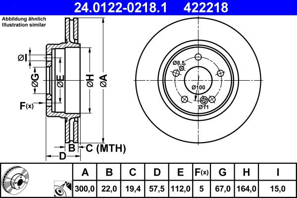 ATE 24.0122-0218.1 - Discofreno autozon.pro