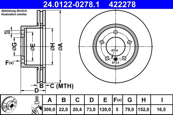 ATE 24.0122-0278.1 - Discofreno autozon.pro