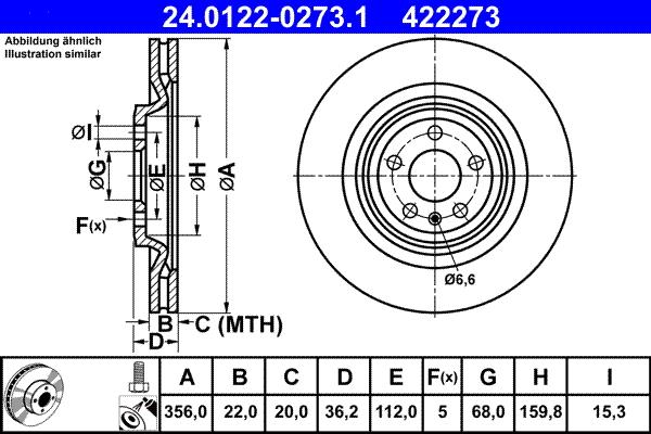 ATE 24.0122-0273.1 - Discofreno autozon.pro