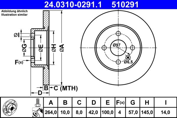 ATE 24.0310-0291.1 - Discofreno autozon.pro