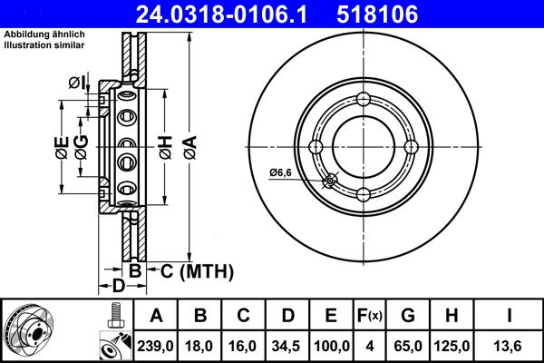 ATE 24.0318-0106.1 - Discofreno autozon.pro