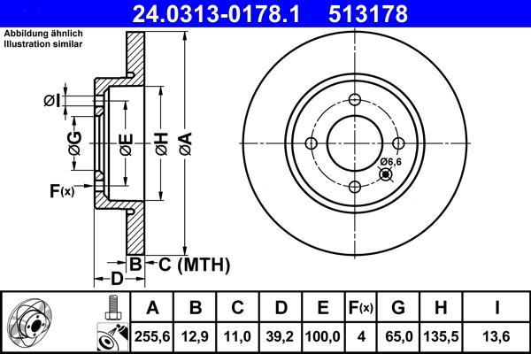 ATE 24.0313-0178.1 - Discofreno autozon.pro