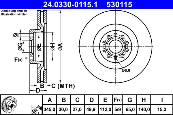 ATE 24.0330-0115.1 - Discofreno autozon.pro