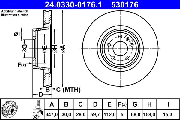 ATE 24.0330-0176.1 - Discofreno autozon.pro