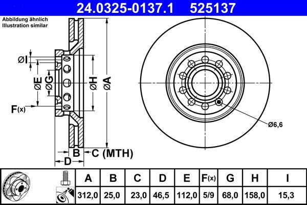 ATE 24.0325-0137.1 - Discofreno autozon.pro