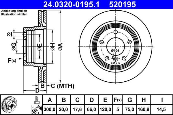 ATE 24.0320-0195.1 - Discofreno autozon.pro