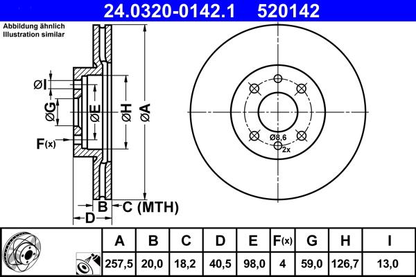 ATE 24.0320-0142.1 - Discofreno autozon.pro