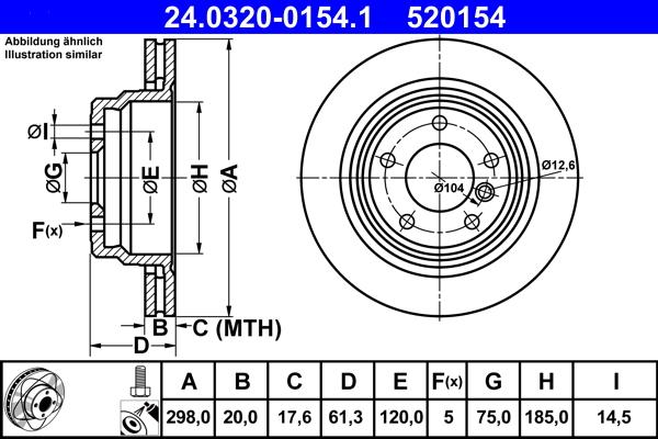 ATE 24.0320-0154.1 - Discofreno autozon.pro