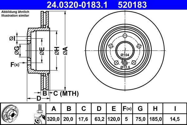 ATE 24.0320-0183.1 - Discofreno autozon.pro