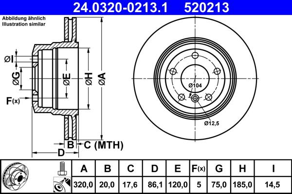 ATE 24.0320-0213.1 - Discofreno autozon.pro