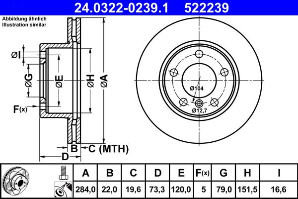 ATE 24.0322-0239.1 - Discofreno autozon.pro