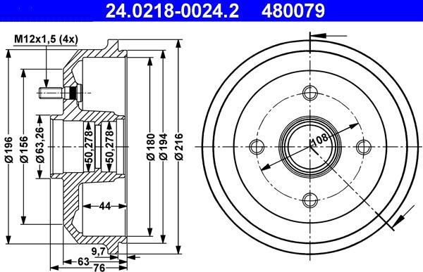 ATE 24.0218-0024.2 - Tamburo freno autozon.pro