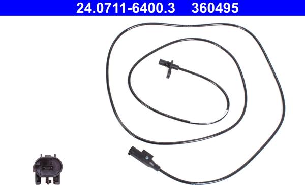 ATE 24.0711-6400.3 - Sensore, N° giri ruota autozon.pro