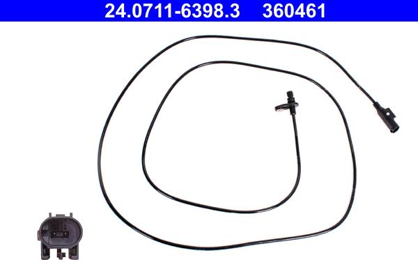 ATE 24.0711-6398.3 - Sensore, N° giri ruota autozon.pro