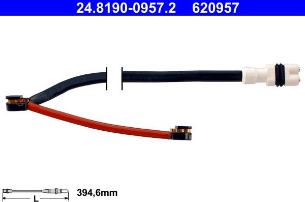 ATE 24.8190-0957.2 - Contatto segnalazione, Usura past. freno / mat. d'attrito autozon.pro