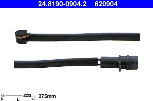 ATE 24.8190-0904.2 - Contatto segnalazione, Usura past. freno / mat. d'attrito autozon.pro