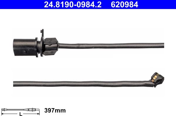 ATE 24819009842 - Contatto segnalazione, Usura past. freno / mat. d'attrito autozon.pro