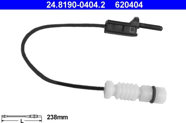 ATE 24.8190-0404.2 - Contatto segnalazione, Usura past. freno / mat. d'attrito autozon.pro