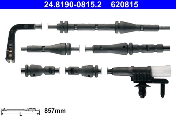 ATE 24.8190-0815.2 - Contatto segnalazione, Usura past. freno / mat. d'attrito autozon.pro