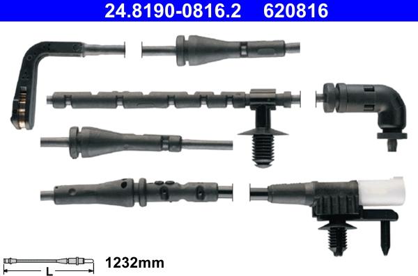 ATE 24.8190-0816.2 - Contatto segnalazione, Usura past. freno / mat. d'attrito autozon.pro