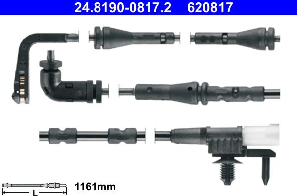 ATE 24.8190-0817.2 - Contatto segnalazione, Usura past. freno / mat. d'attrito autozon.pro