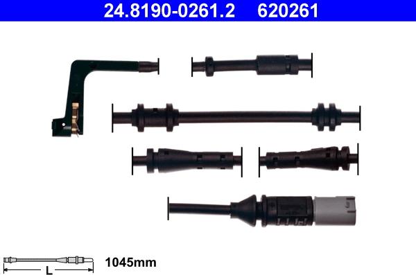 ATE 24.8190-0261.2 - Contatto segnalazione, Usura past. freno / mat. d'attrito autozon.pro