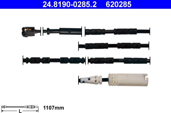 ATE 24.8190-0285.2 - Contatto segnalazione, Usura past. freno / mat. d'attrito autozon.pro