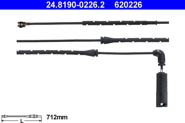 ATE 24.8190-0226.2 - Contatto segnalazione, Usura past. freno / mat. d'attrito autozon.pro