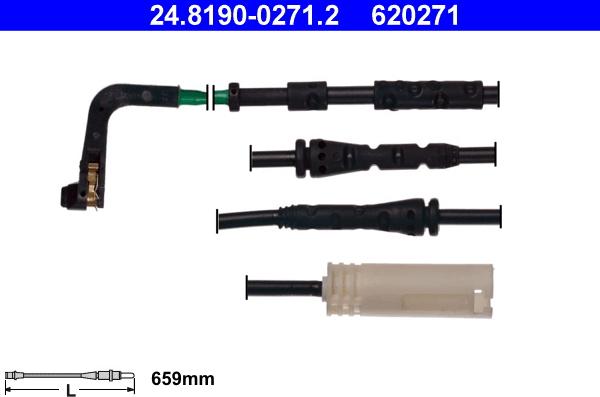 ATE 24.8190-0271.2 - Contatto segnalazione, Usura past. freno / mat. d'attrito autozon.pro