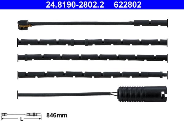 ATE 24.8190-2802.2 - Contatto segnalazione, Usura past. freno / mat. d'attrito autozon.pro