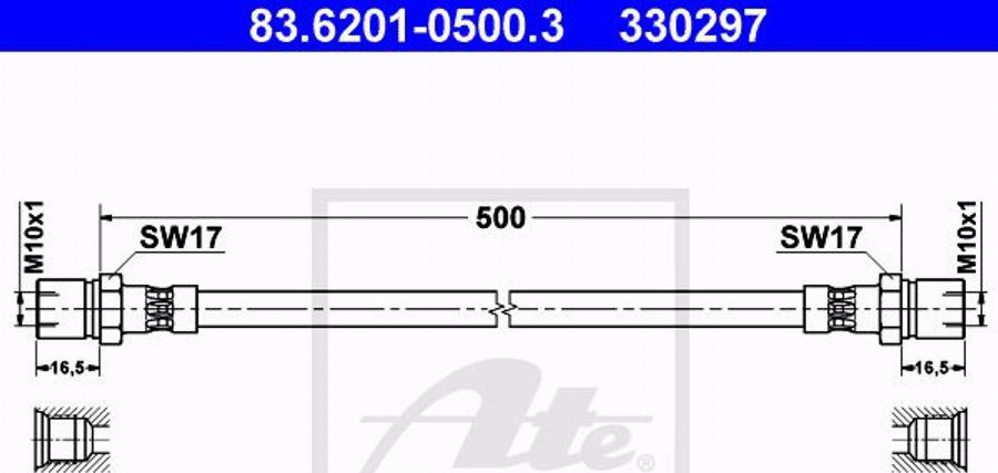 ATE 24.3451-1719.7 - Pinza freno autozon.pro