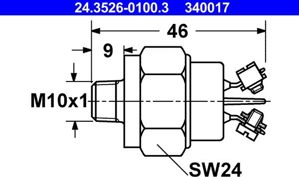 ATE 24.3526-0100.3 - Interruttore luce freno autozon.pro