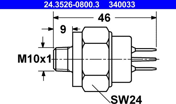 ATE 24.3526-0800.3 - Interruttore luce freno autozon.pro