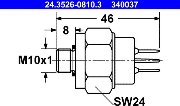 ATE 24.3526-0810.3 - Interruttore luce freno autozon.pro