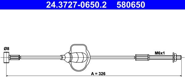 ATE 24.3727-0650.2 - Cavo comando, Freno stazionamento autozon.pro